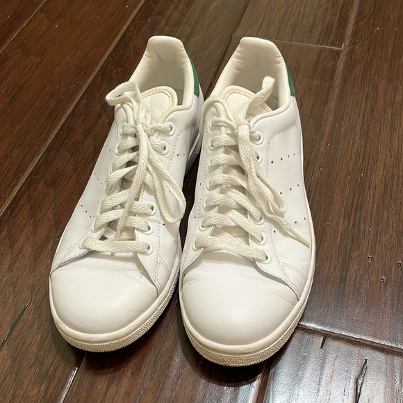 Adidas Stan Smith Green Back Tennis Shoes Size 7 - Picture 5 of 10